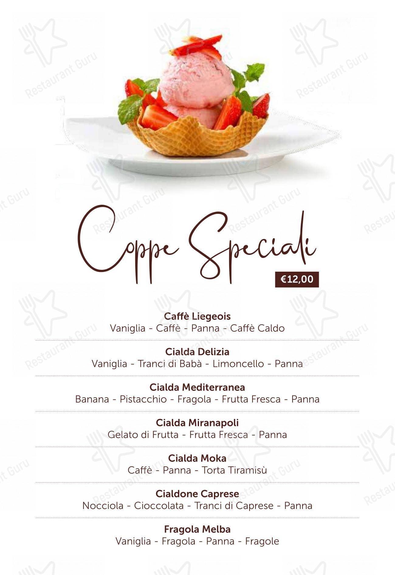 Menu di Bar Miranapoli - Menu