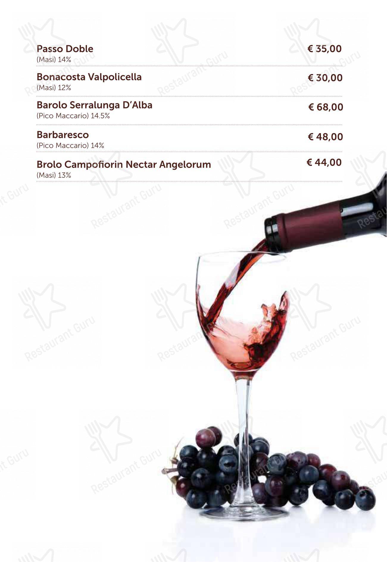 Menu per Bar Miranapoli pub & bar