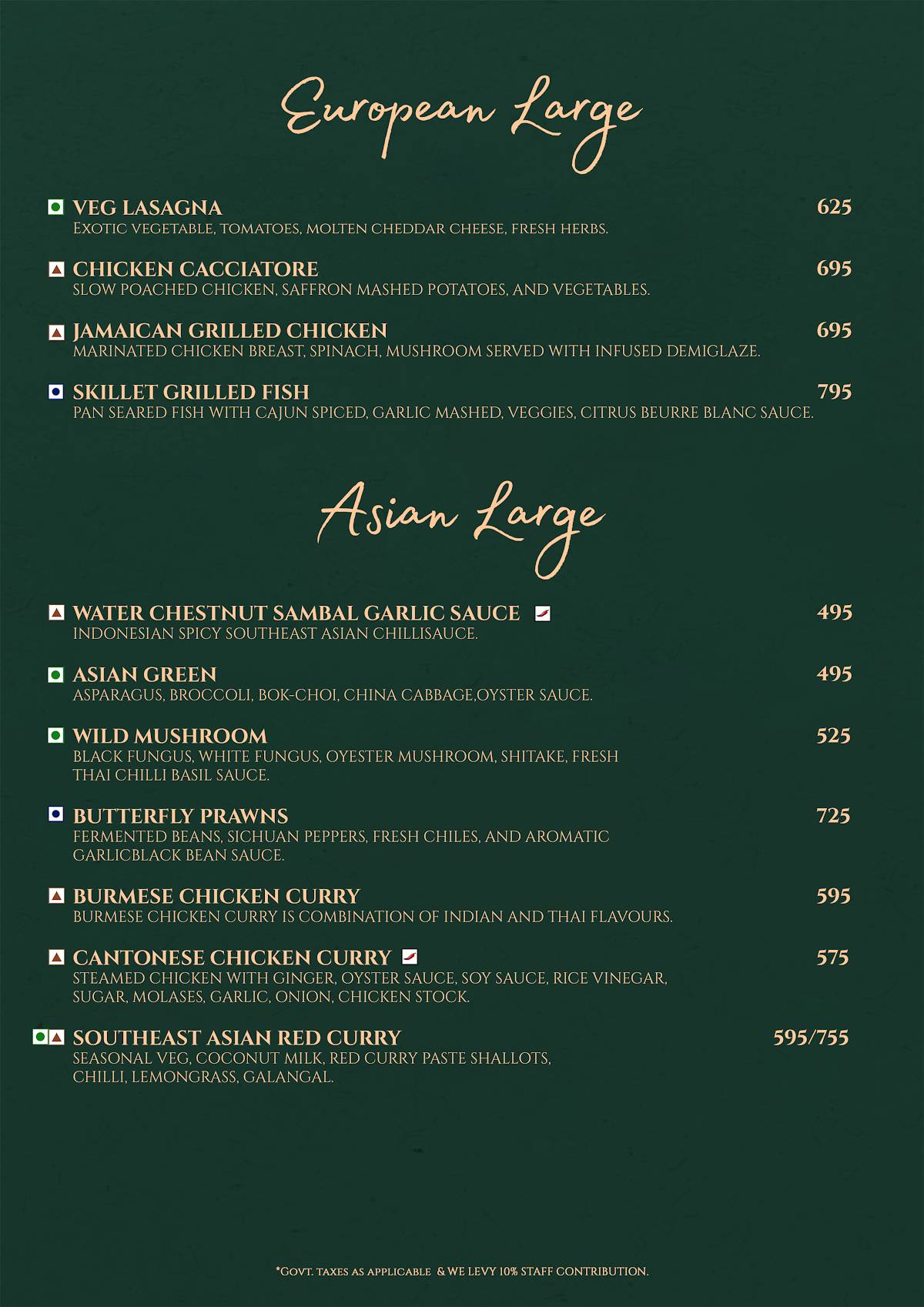 Molecule Noida - Best Rooftop Restaurant in Noida menu
