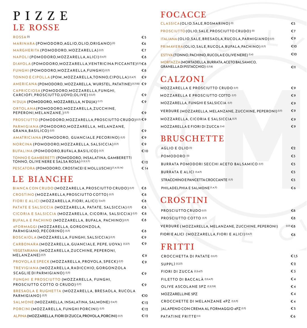 Menu di Ristorante Molly's 