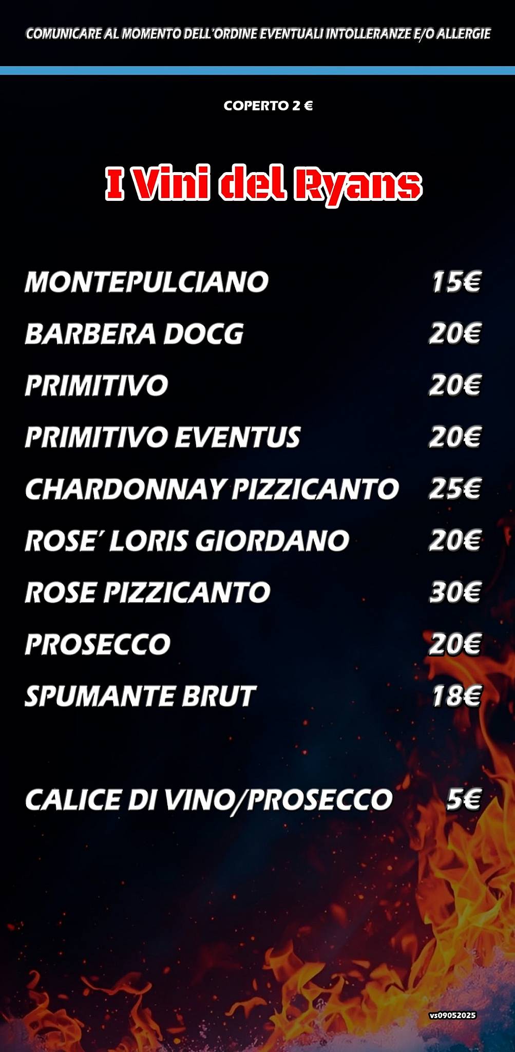 Menu di Mc Ryan's (Grill&Music - Risto Pub) 
