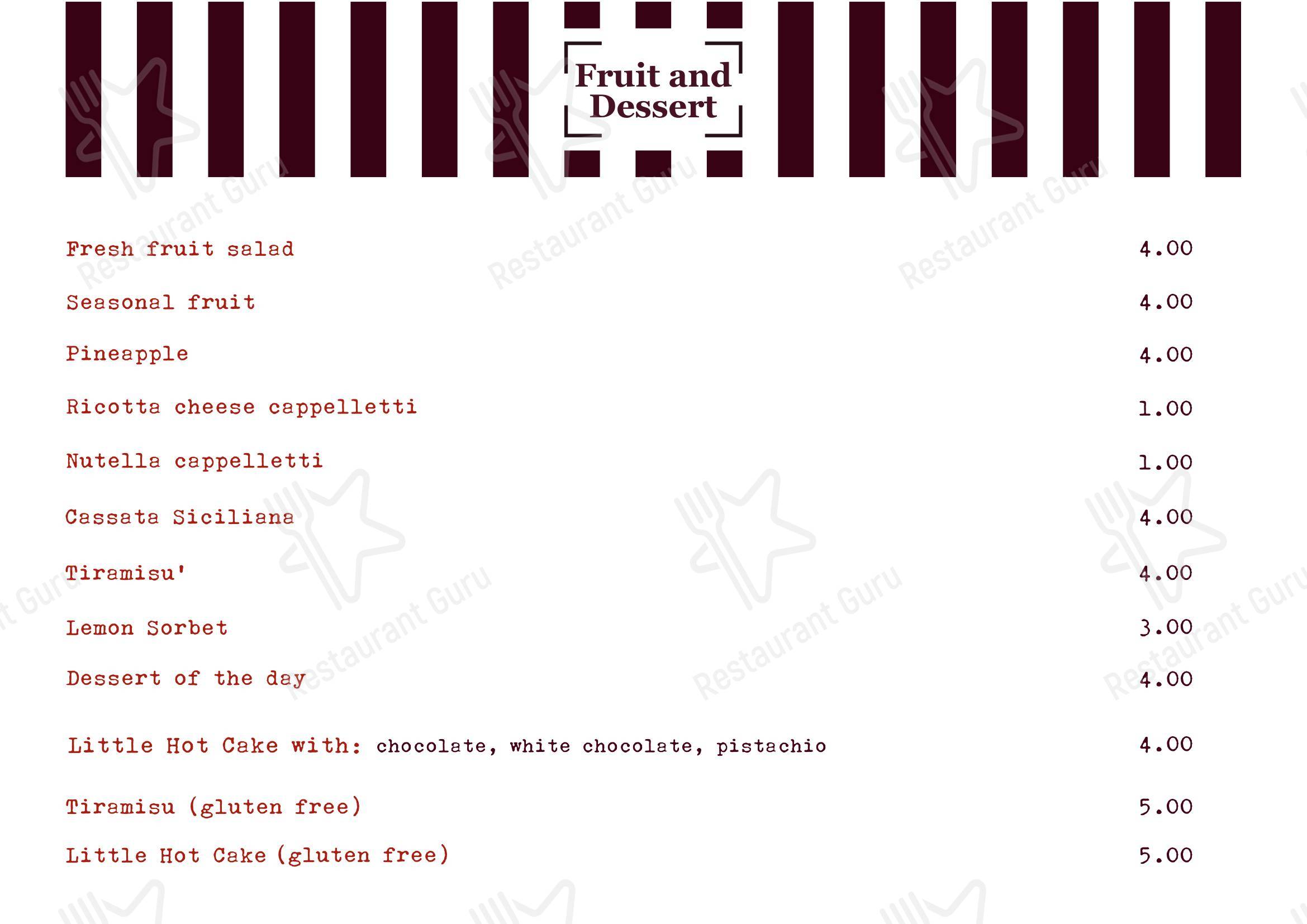 Menu per Mondo Pizza in Marsala