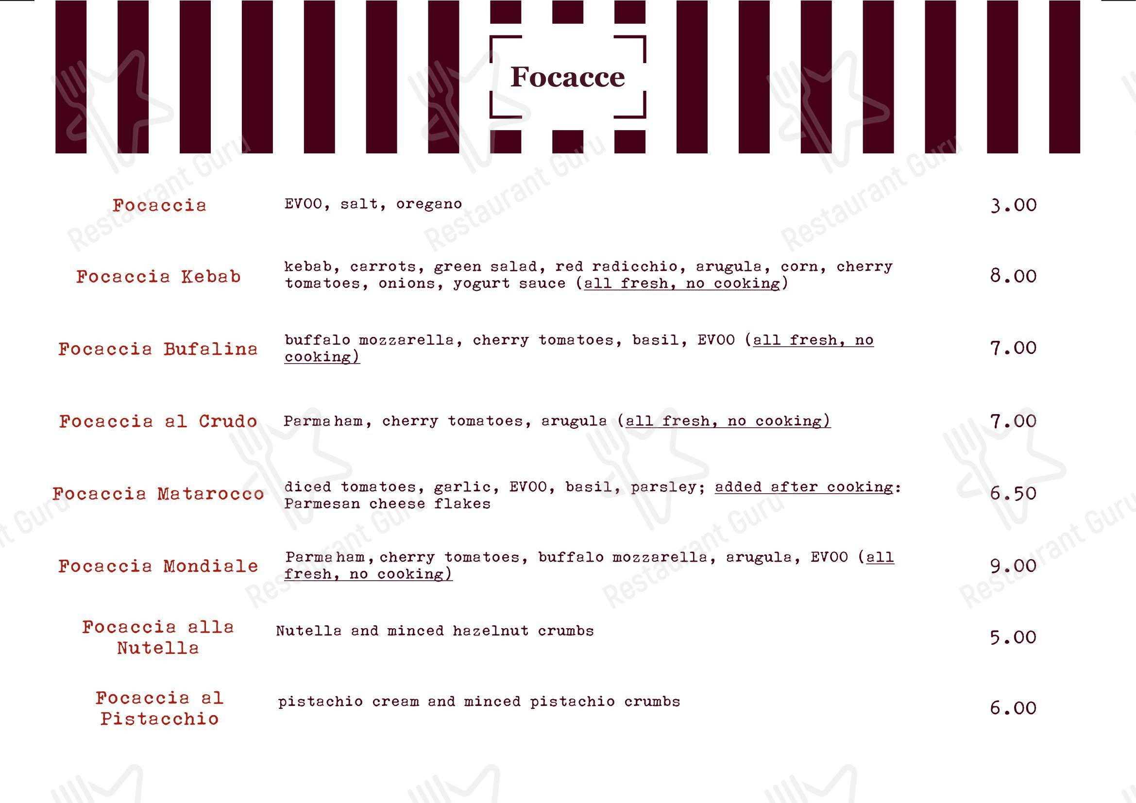 Menu per Mondo Pizza in Marsala