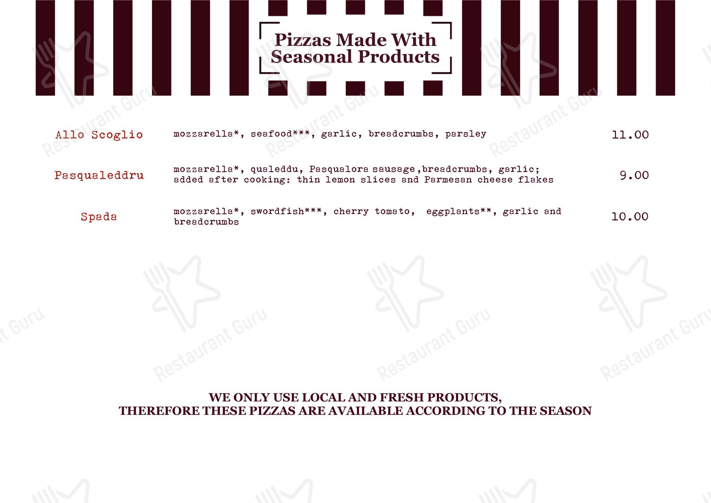 Menu di Mondo Pizza - Menu