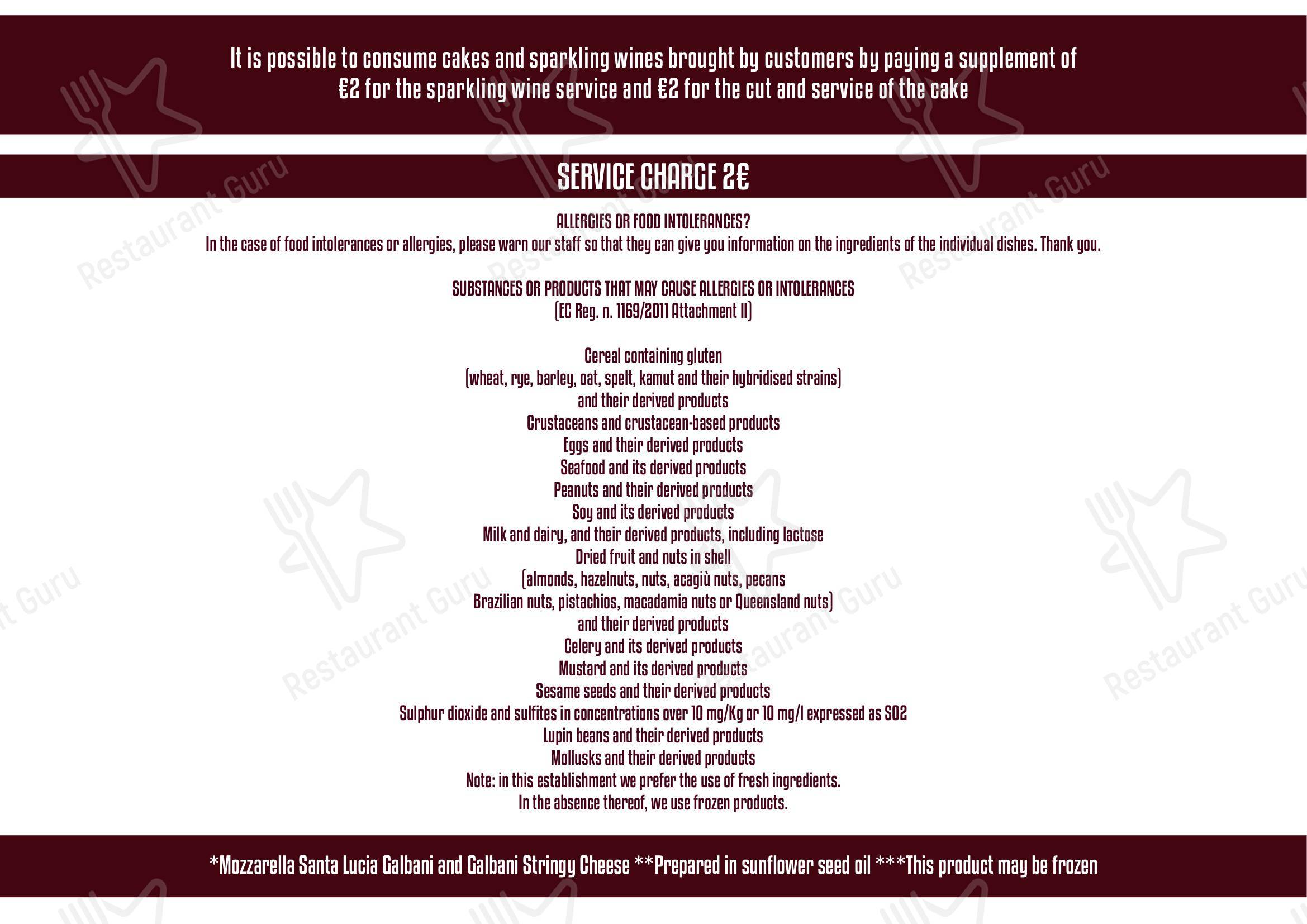 Menu per Mondo Pizza in Marsala