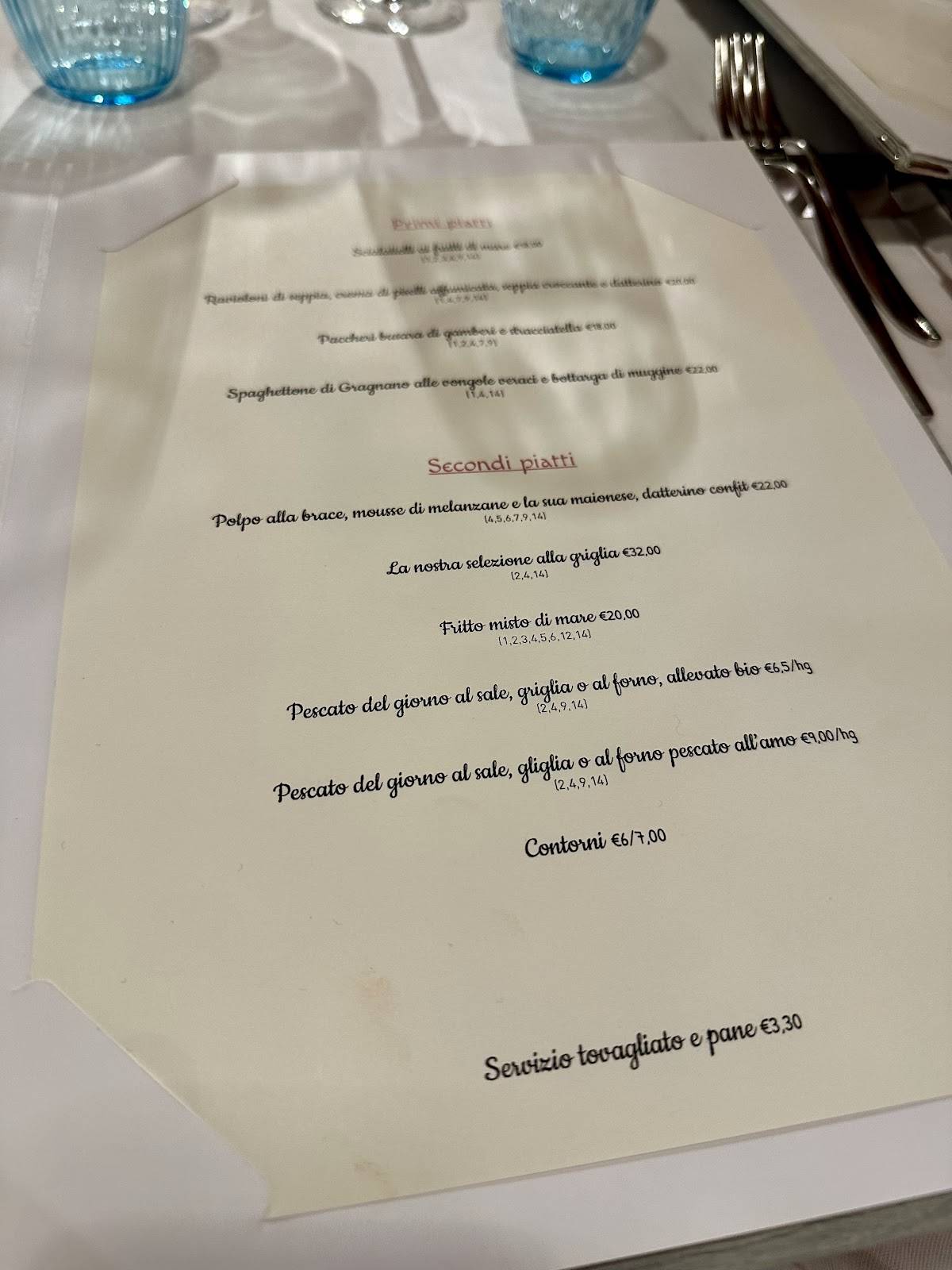 Menu di Antica Osteria Poloni 1907 
