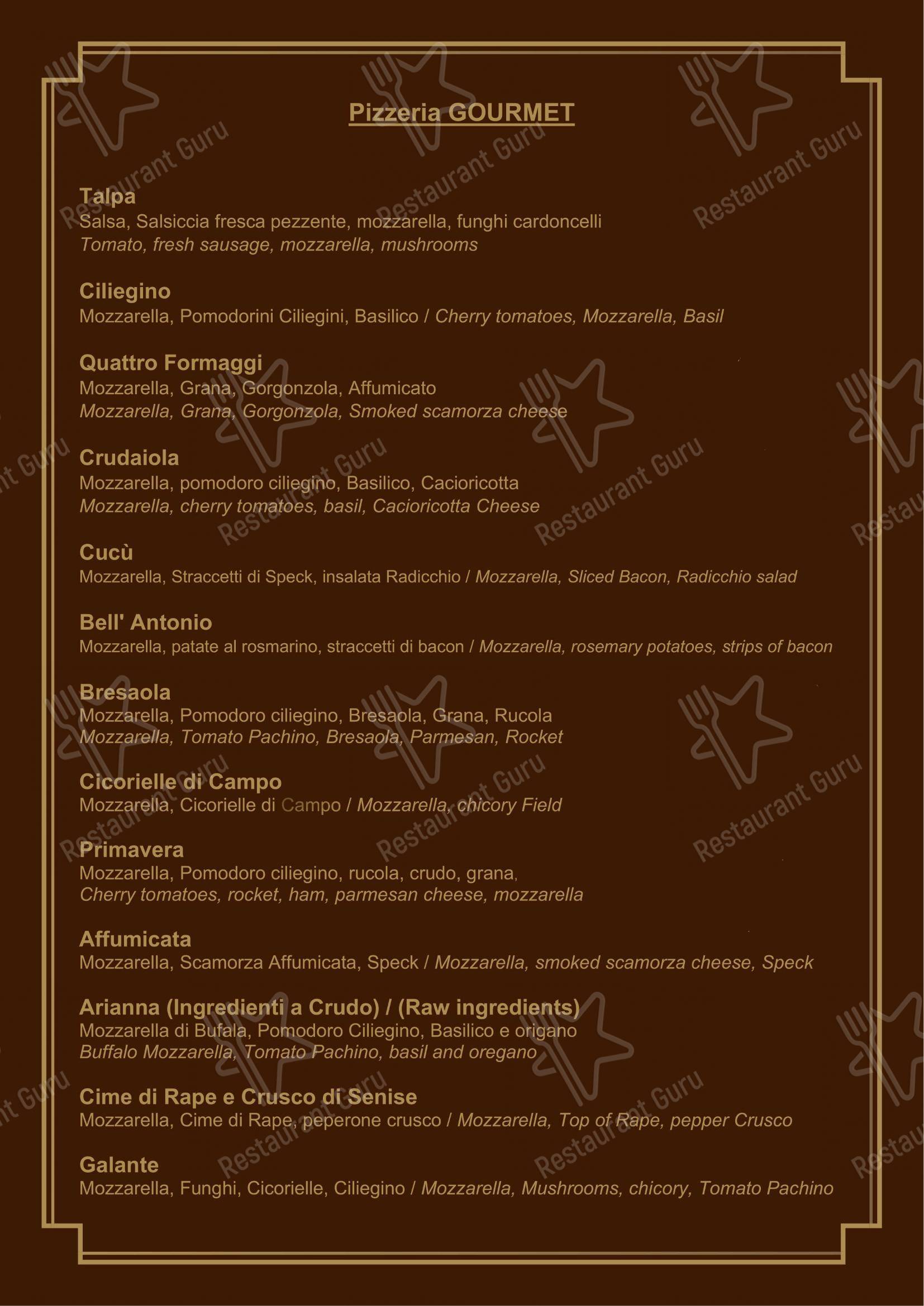 Morgan Restaurant dans Matera - 菜单