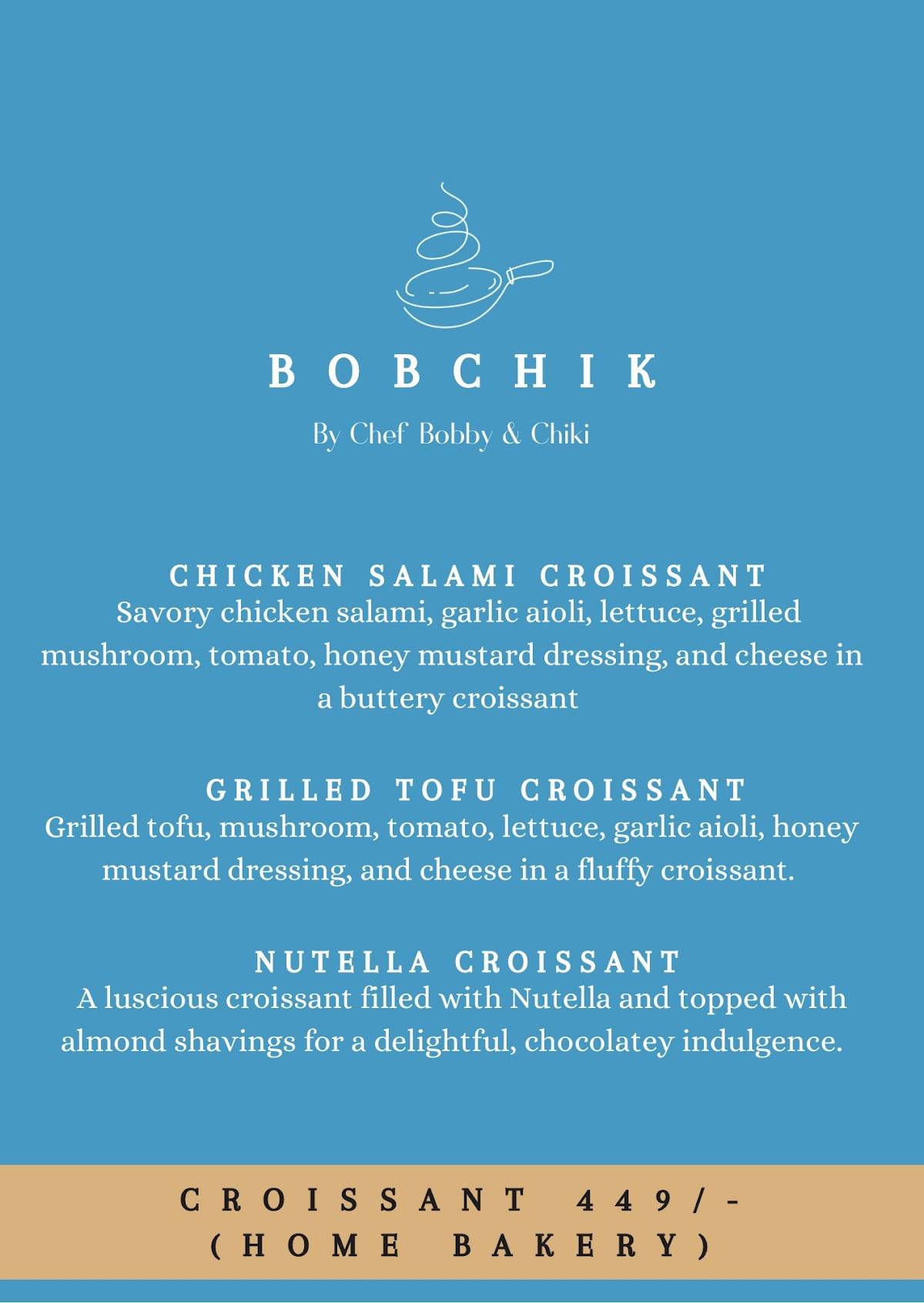 Bobchik menu