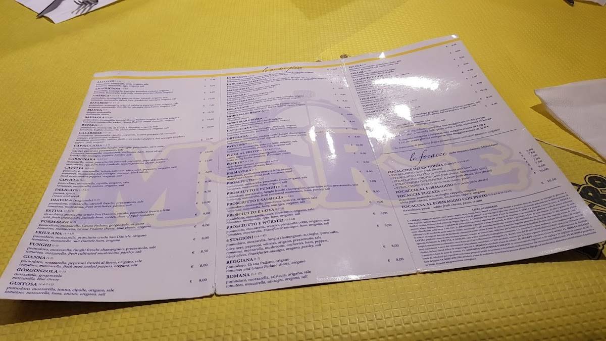 Menu di Moromare 