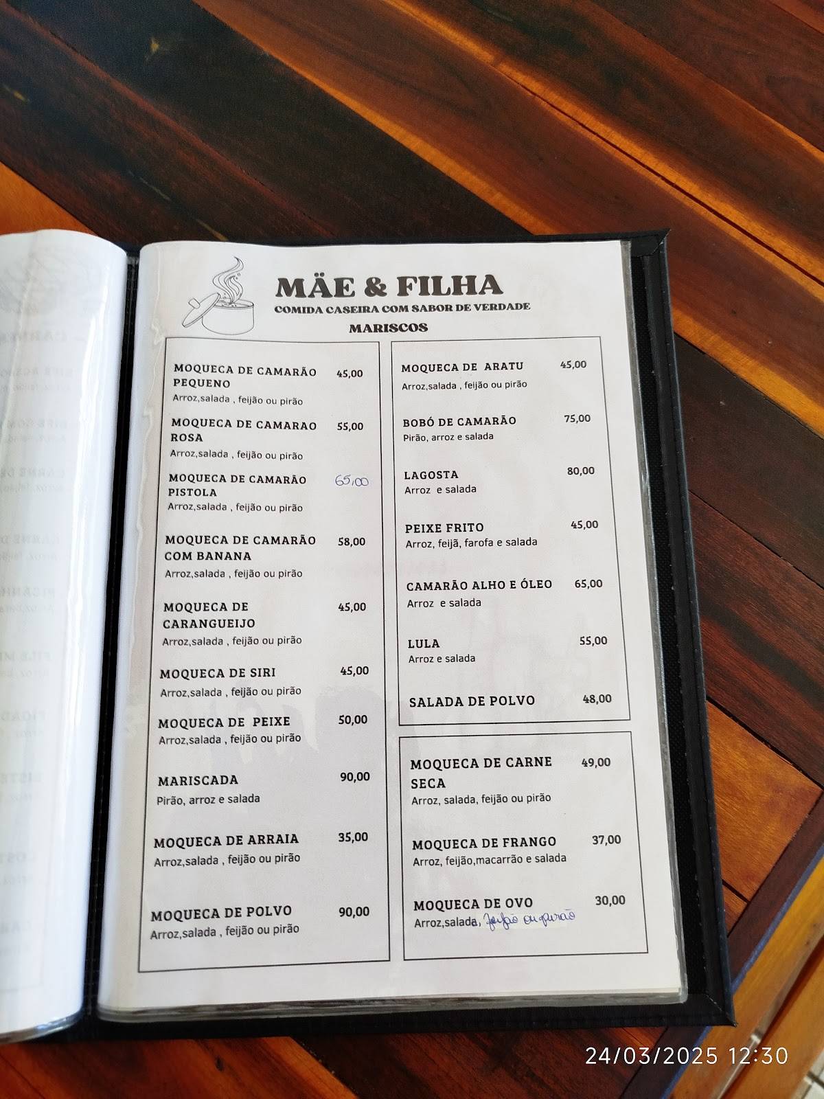 La Tabla Restaurante cardápio