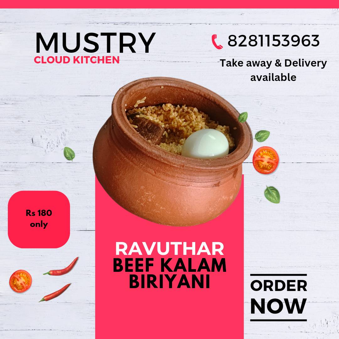 MusTry cloud kitchen menu