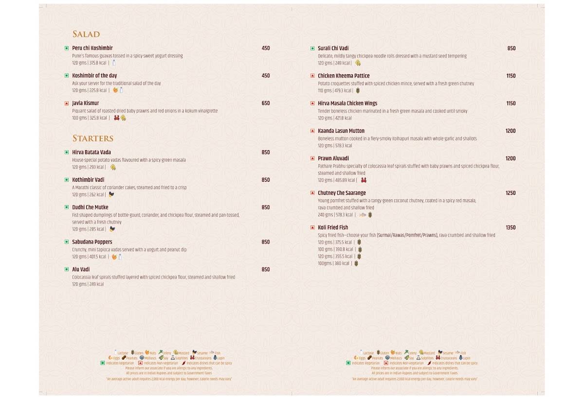 Mystic Masala Restaurant - Blue Diamond, Pune menu