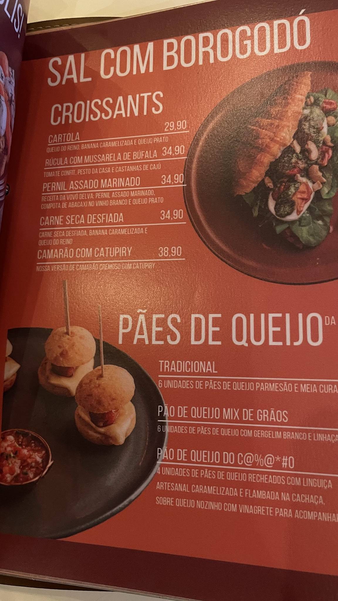 NARCISO - Confeitaria Brasileira Búzios cardápio