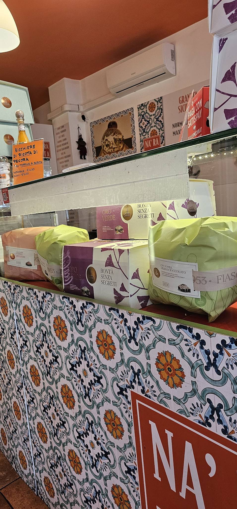 Menu di NA'RANITA MONZA prodotti siciliani 