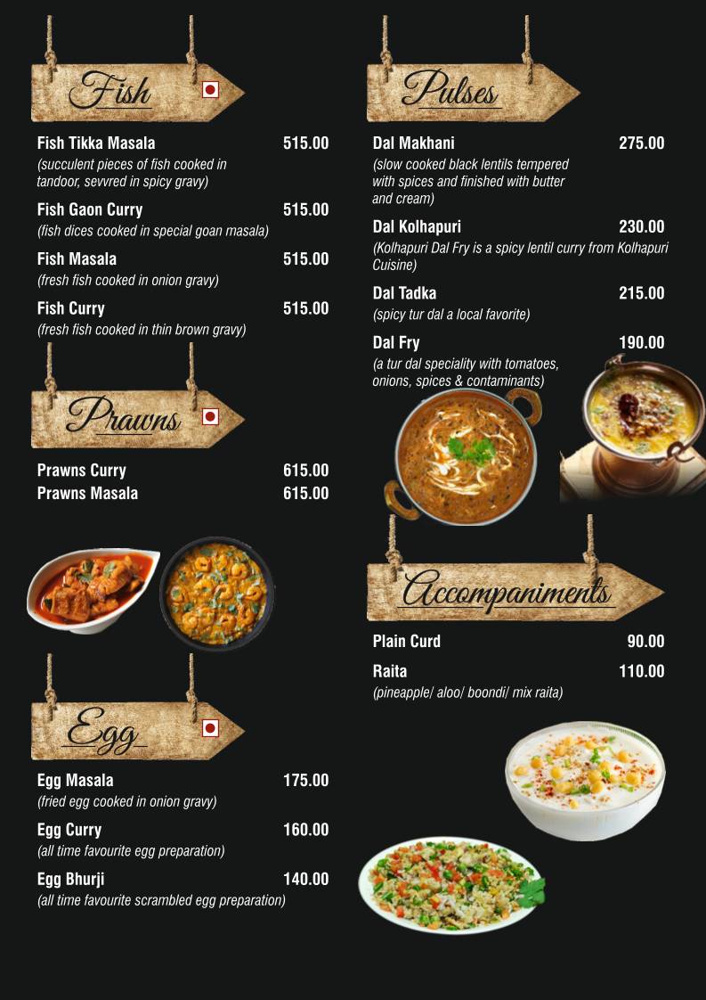 Dwarka Garden Restaurant menu