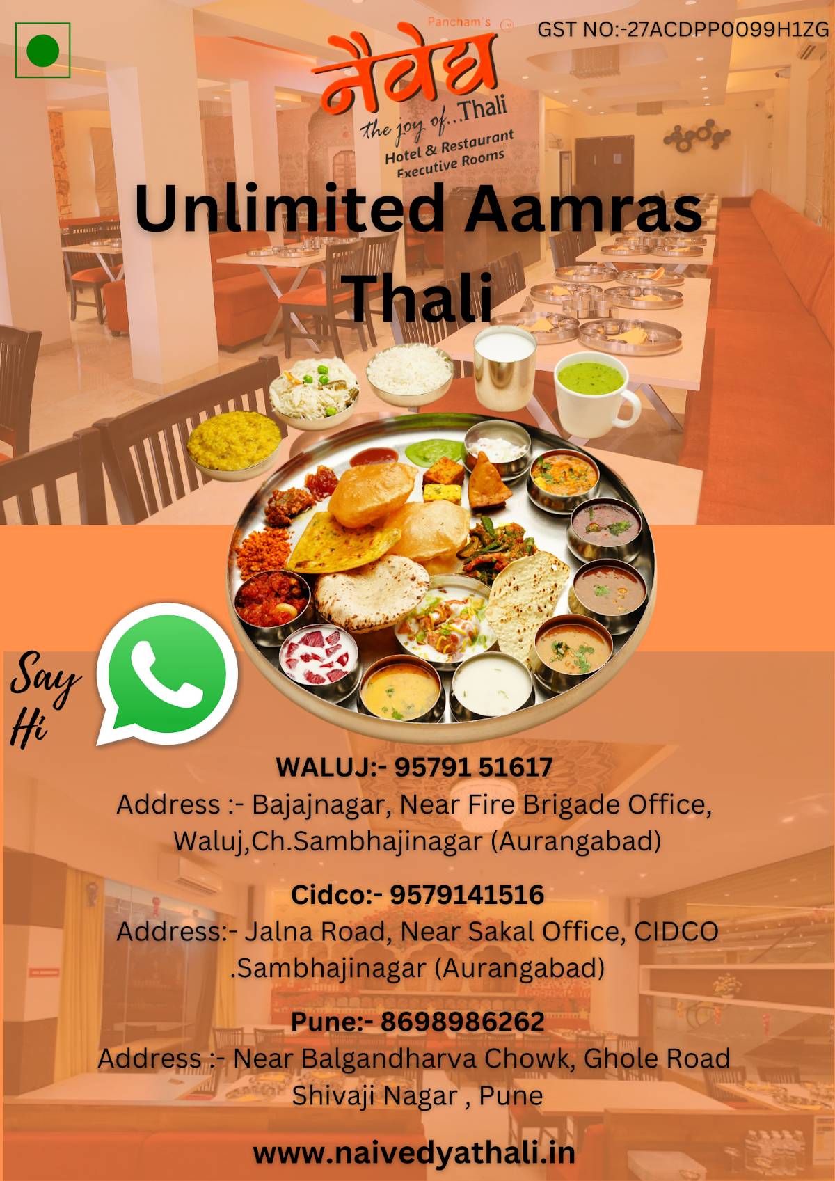 Naivedya Veg Thali Restaurant menu