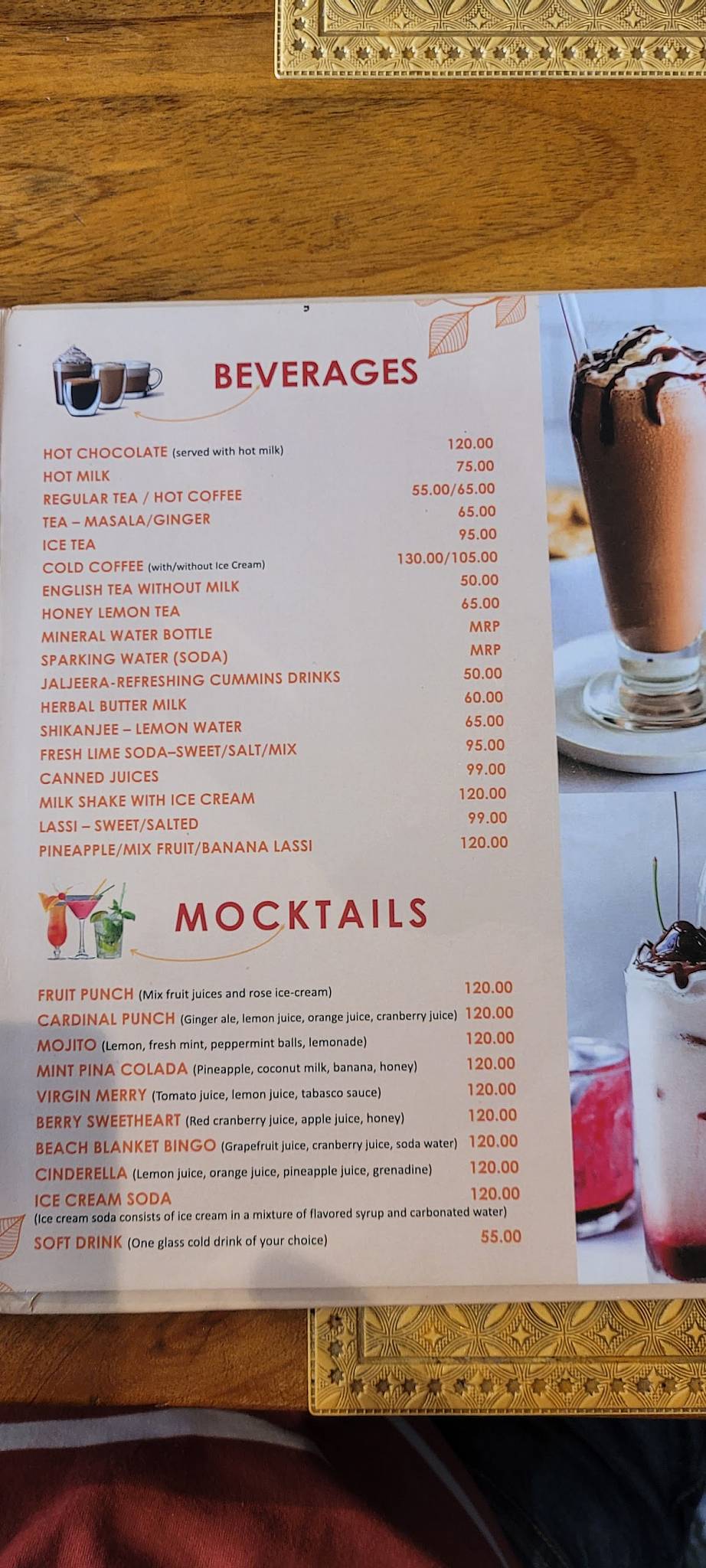 Namaste Restaurant - Opp. Prem Mandir, Vrindavan menu