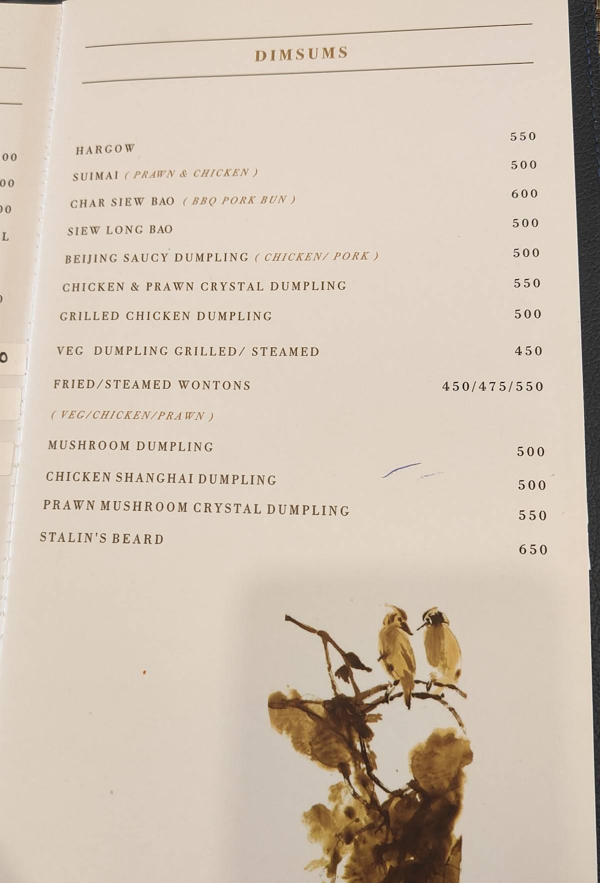 Nanking Chinese Restaurant menu