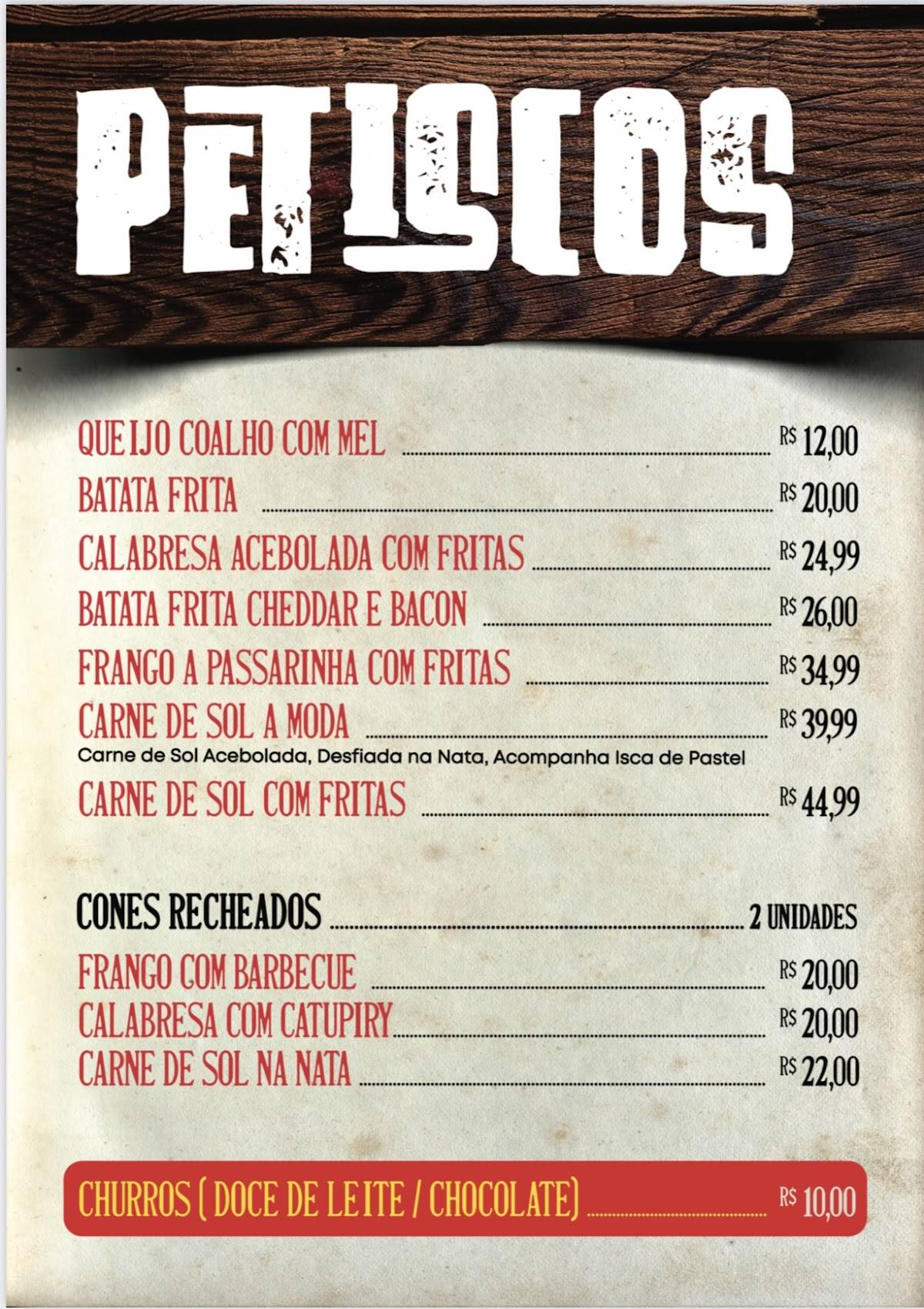 Rota 602 Hamburgueria , pastelaria e massas cardápio