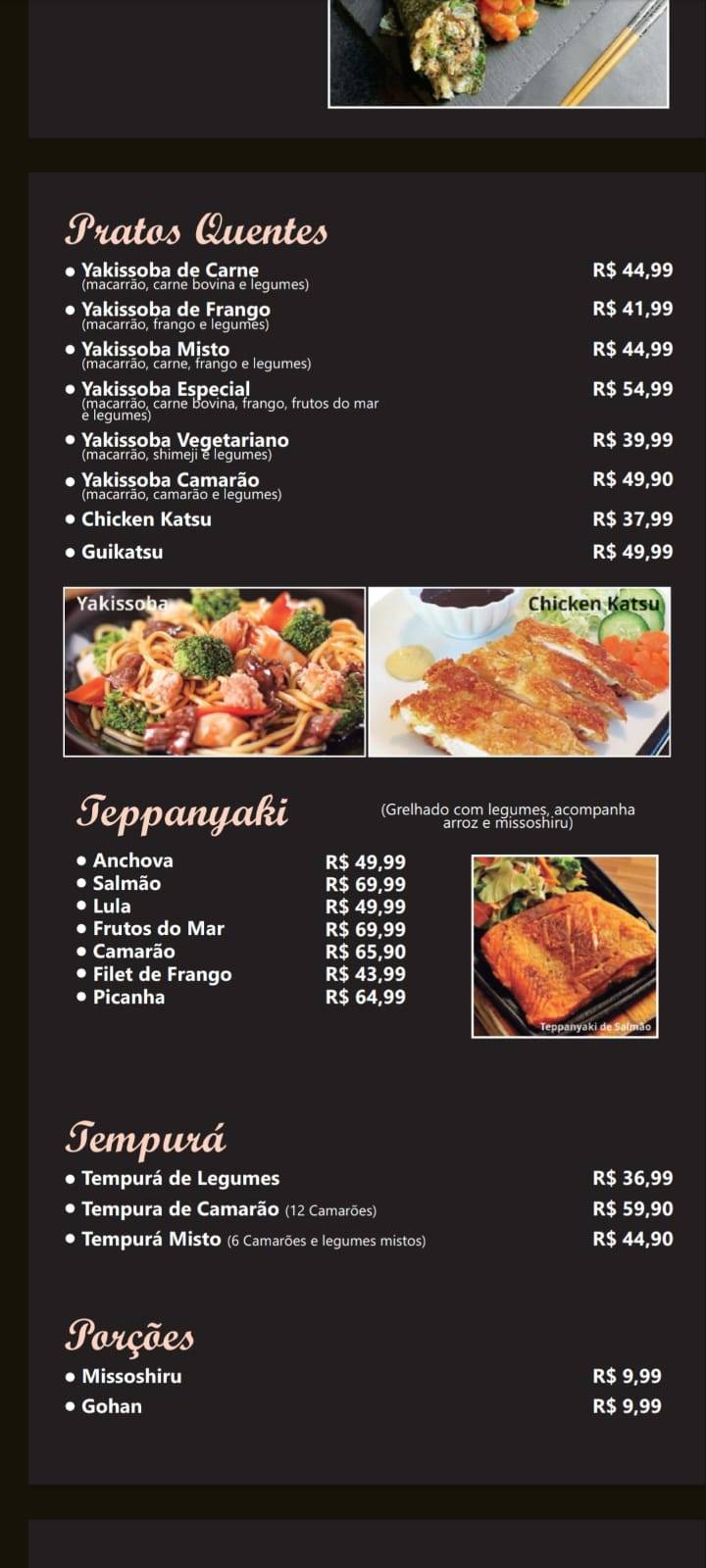 Nawaki Sushi - Ipiranga cardápio