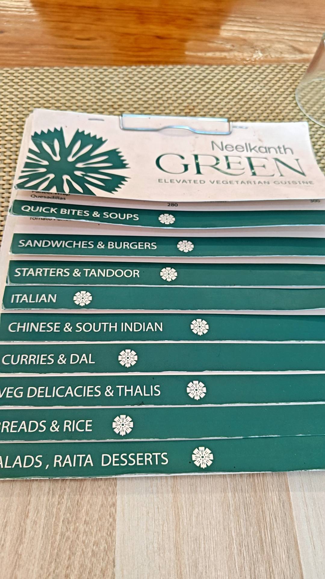 Neelkanth Sweets menu