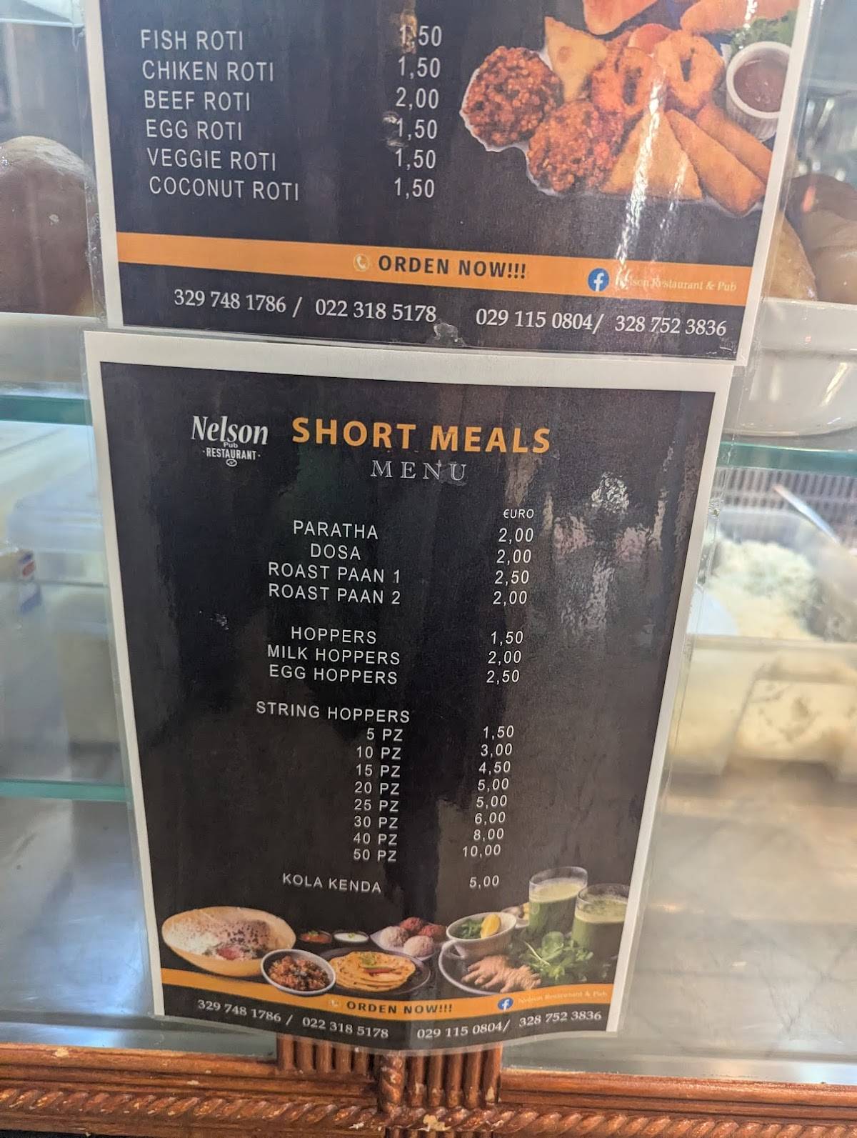 Menu di Nelson Pub & Restaurant 