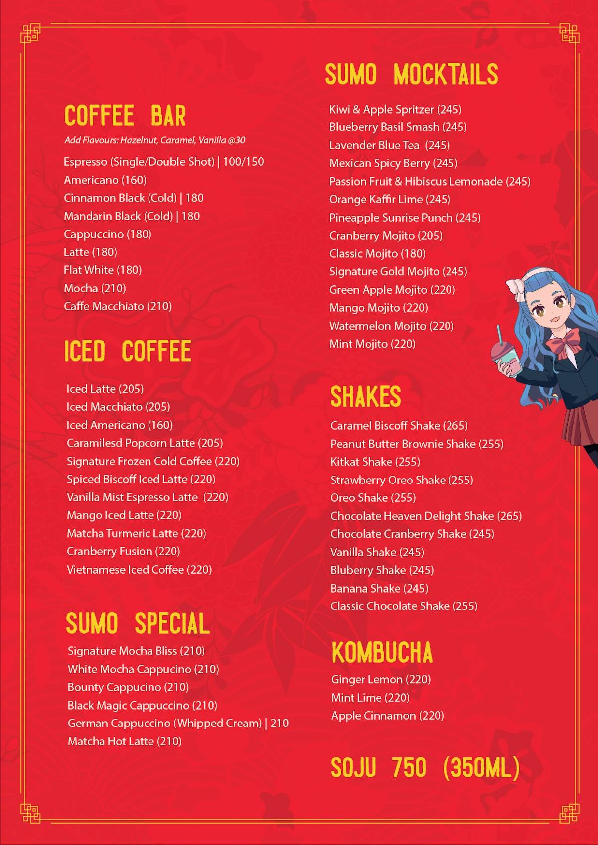 Sumo Restaurant menu
