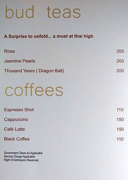 Aban By Thai High menu