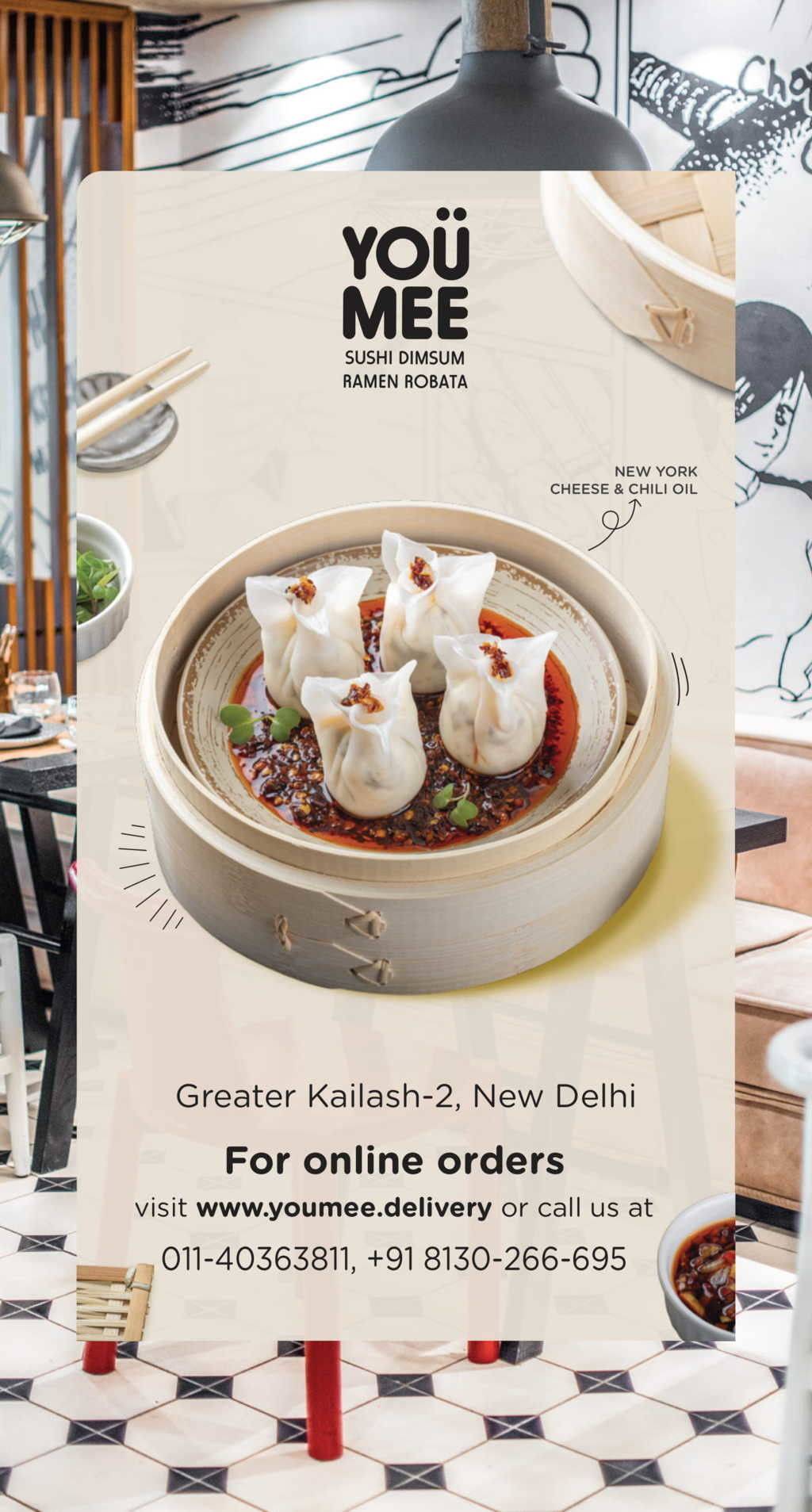 YouMee Greater Kailash 2 (GK2) menu