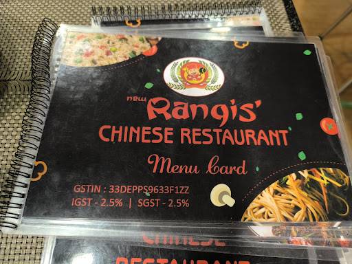 New Rangis Chinese Food menu