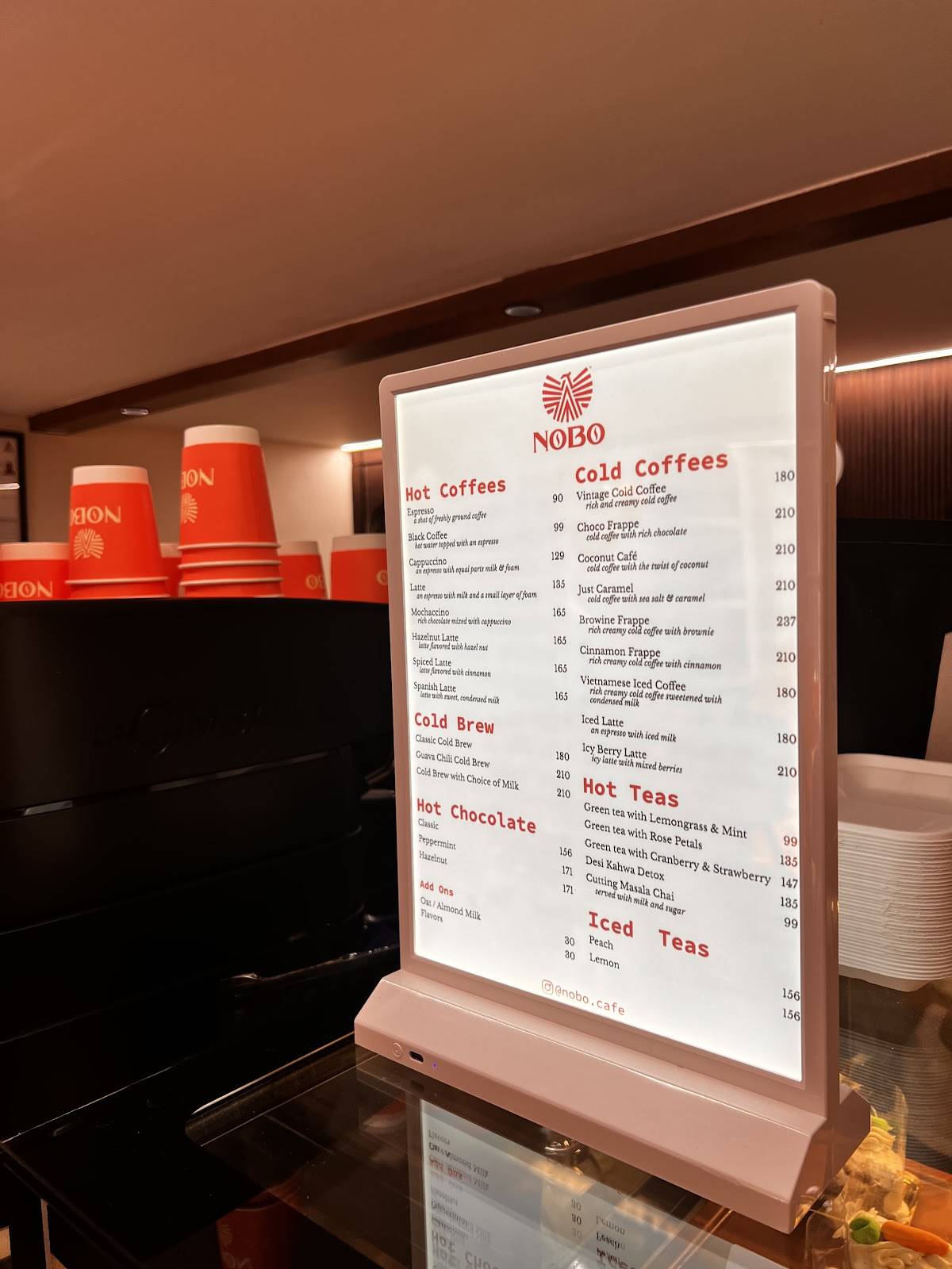 NoBo Cafe Andheri West menu