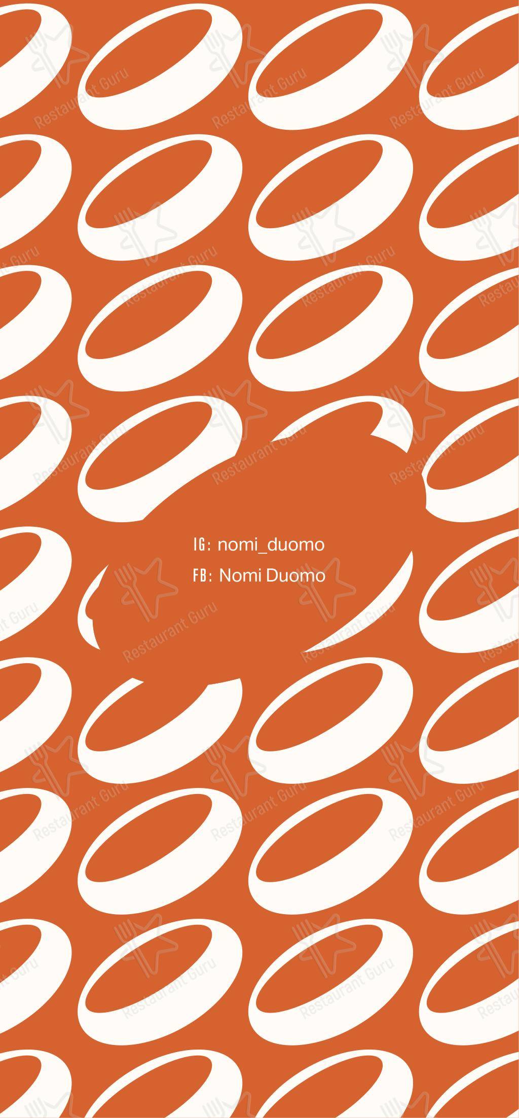 Menu bar per NoMi al DuoMo in Rimini