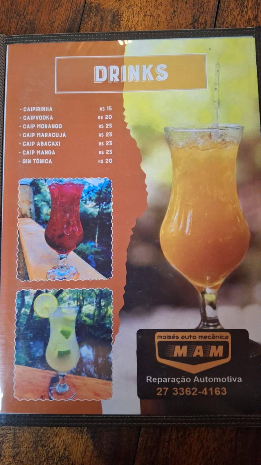 O PEREIRA Rota da Ferradura cardápio