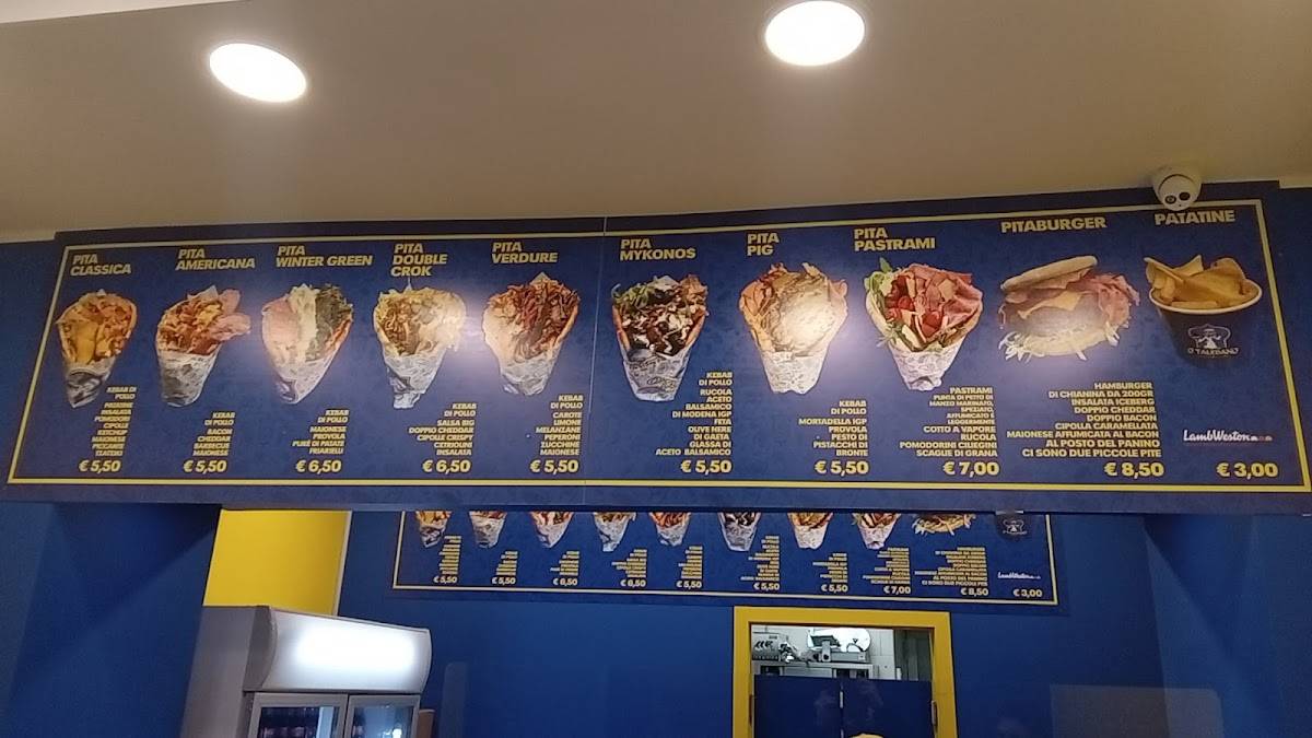 Menu di TLB - O' Talebano Kebab Store 