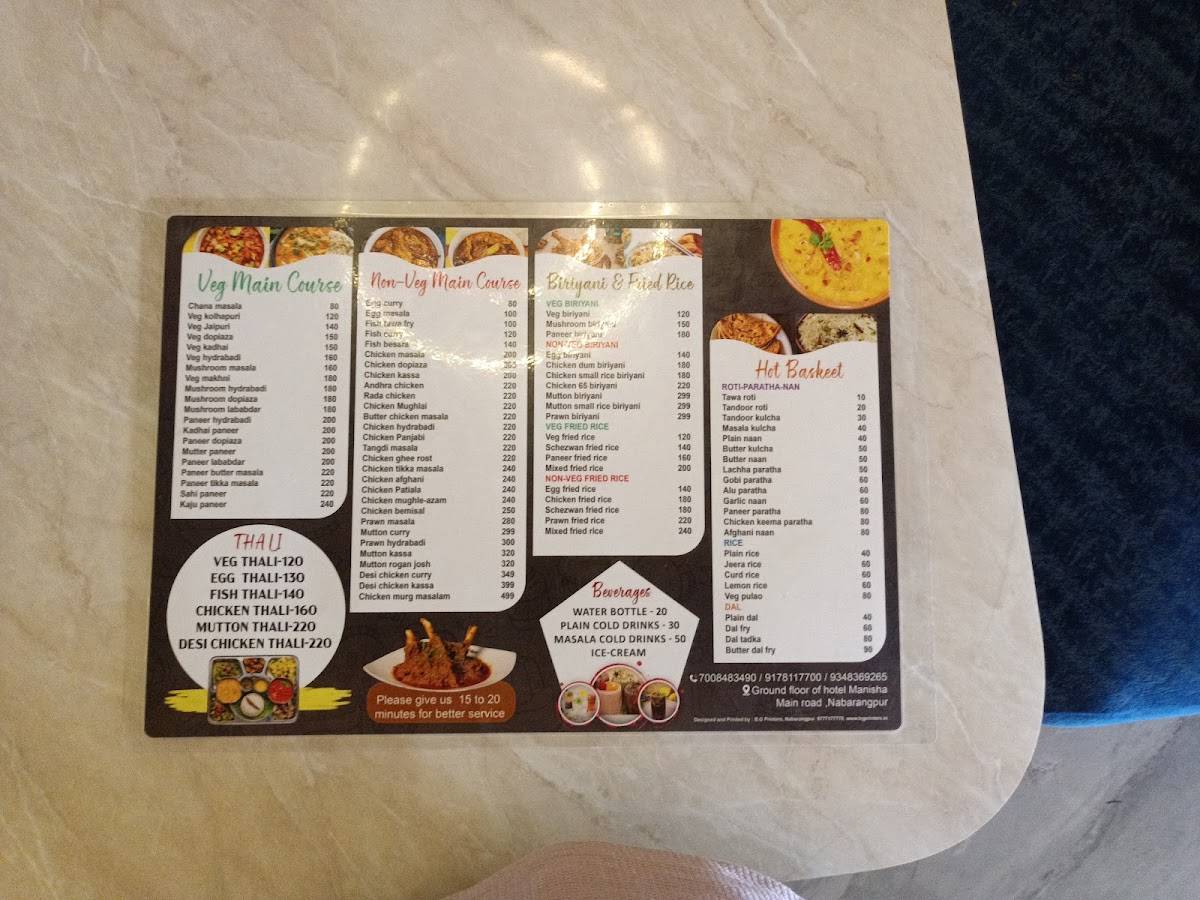 OD24 THE HUNGERS POINT menu