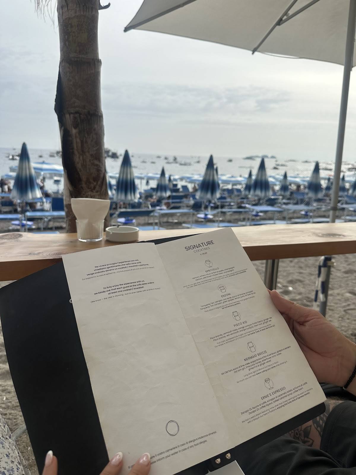 Menu di Ocean Bar 