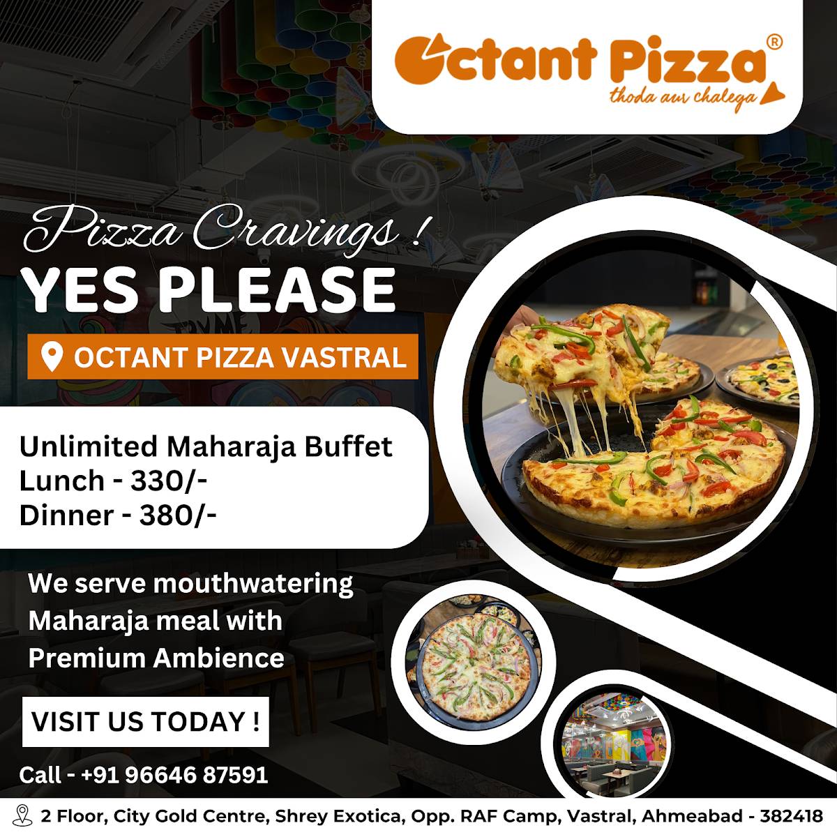 Menu at Octant Pizza Vastral Biggest Pizzeria in Ahmedabad Best
