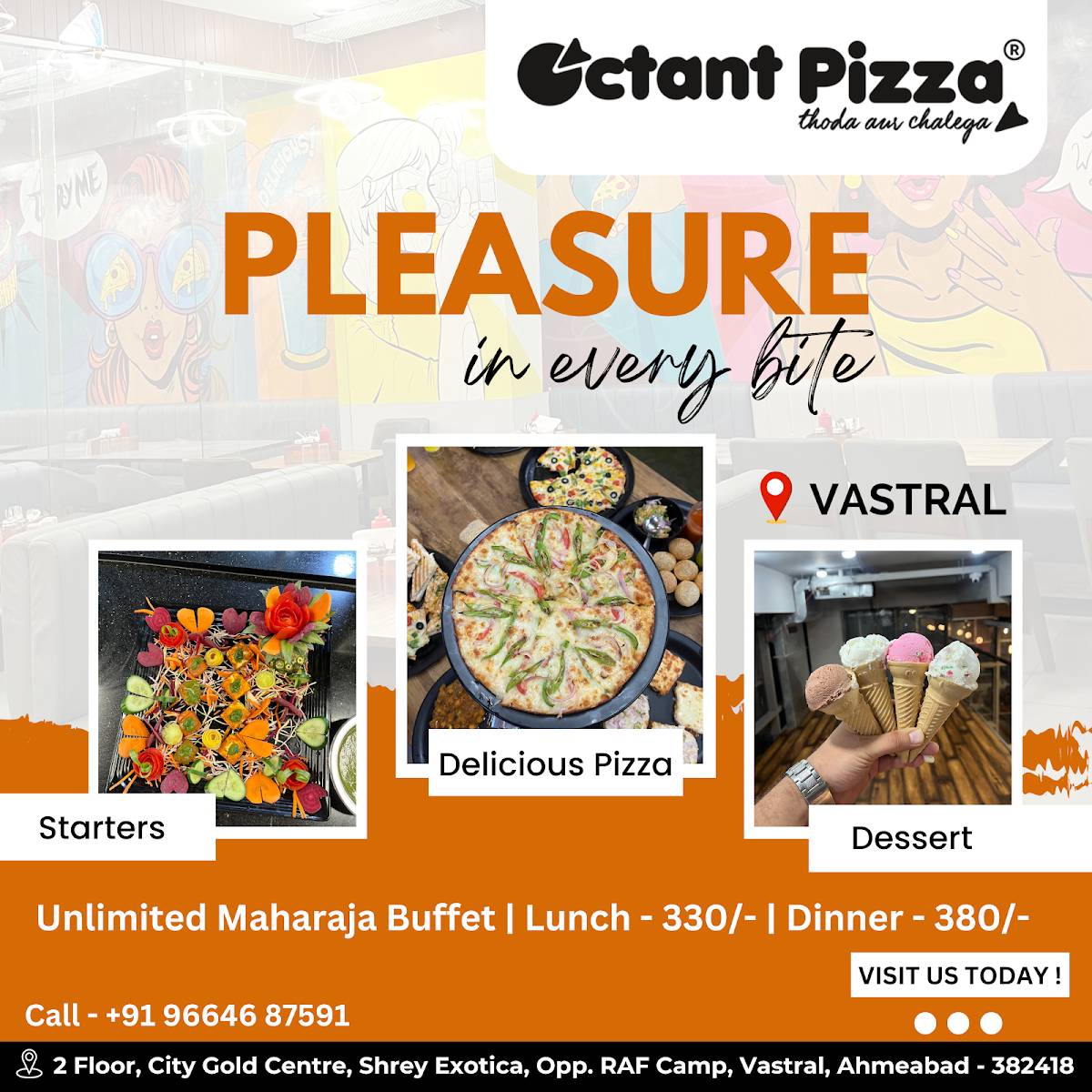 Menu at Octant Pizza Vastral Biggest Pizzeria in Ahmedabad Best