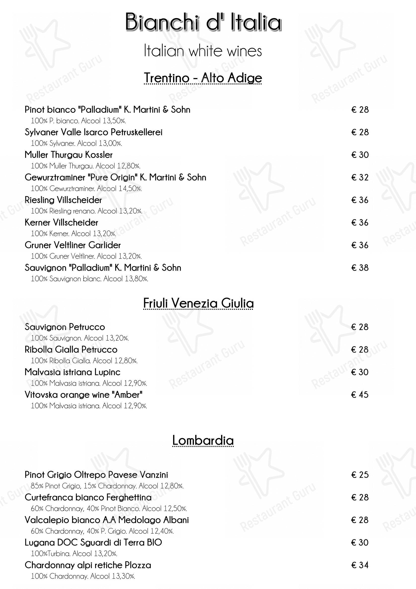 Menu di Ristorante Officina 12 - 菜单