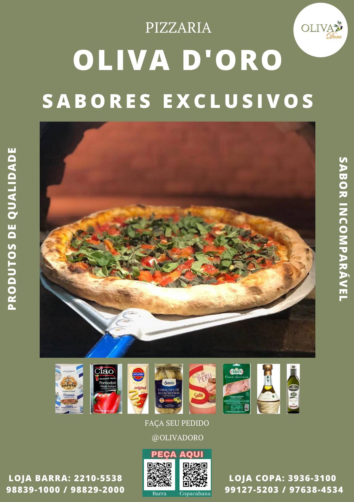 Oliva D'oro Pizzaria Delivery cardápio