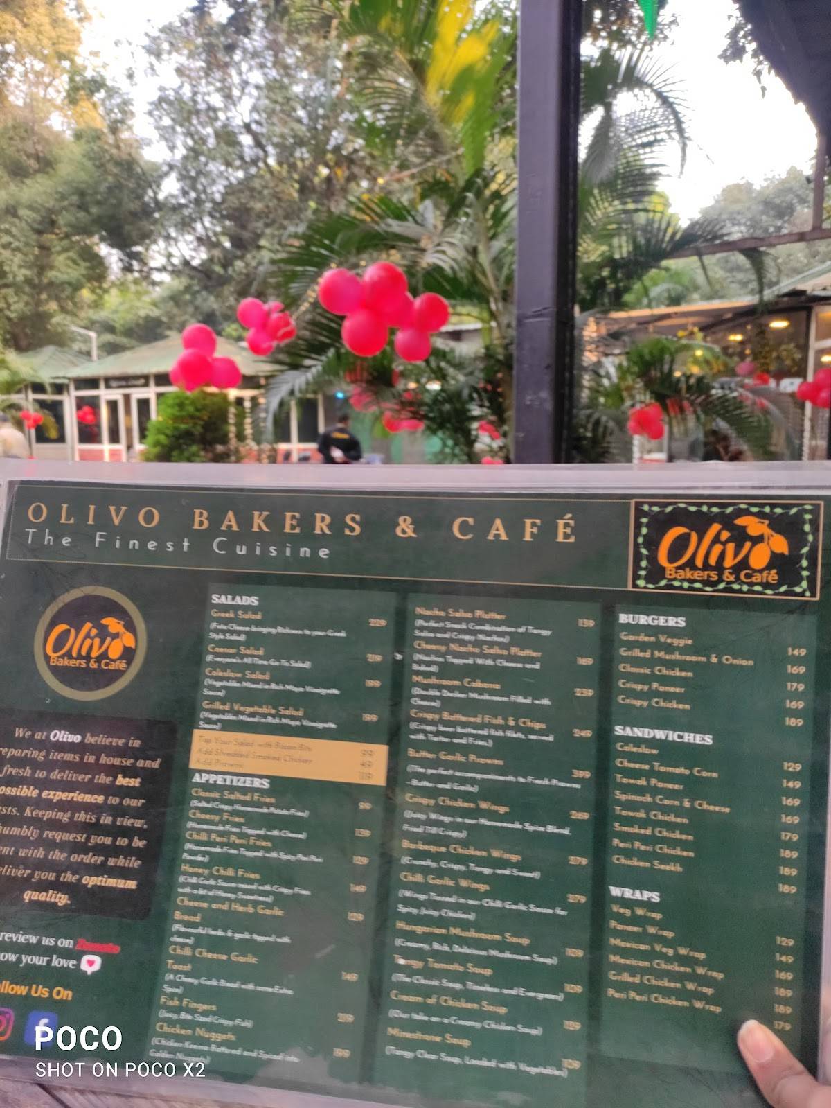 Menu at Olivo Bakers & Café, Dehradun