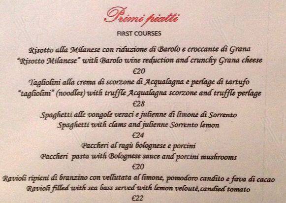 Menu di Oltremare 