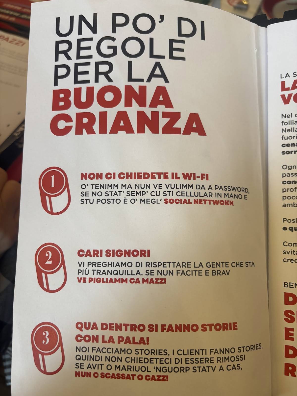 Menu di O’pazz Posillipo 