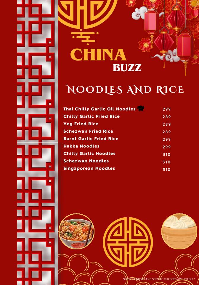 Ora Lounge menu