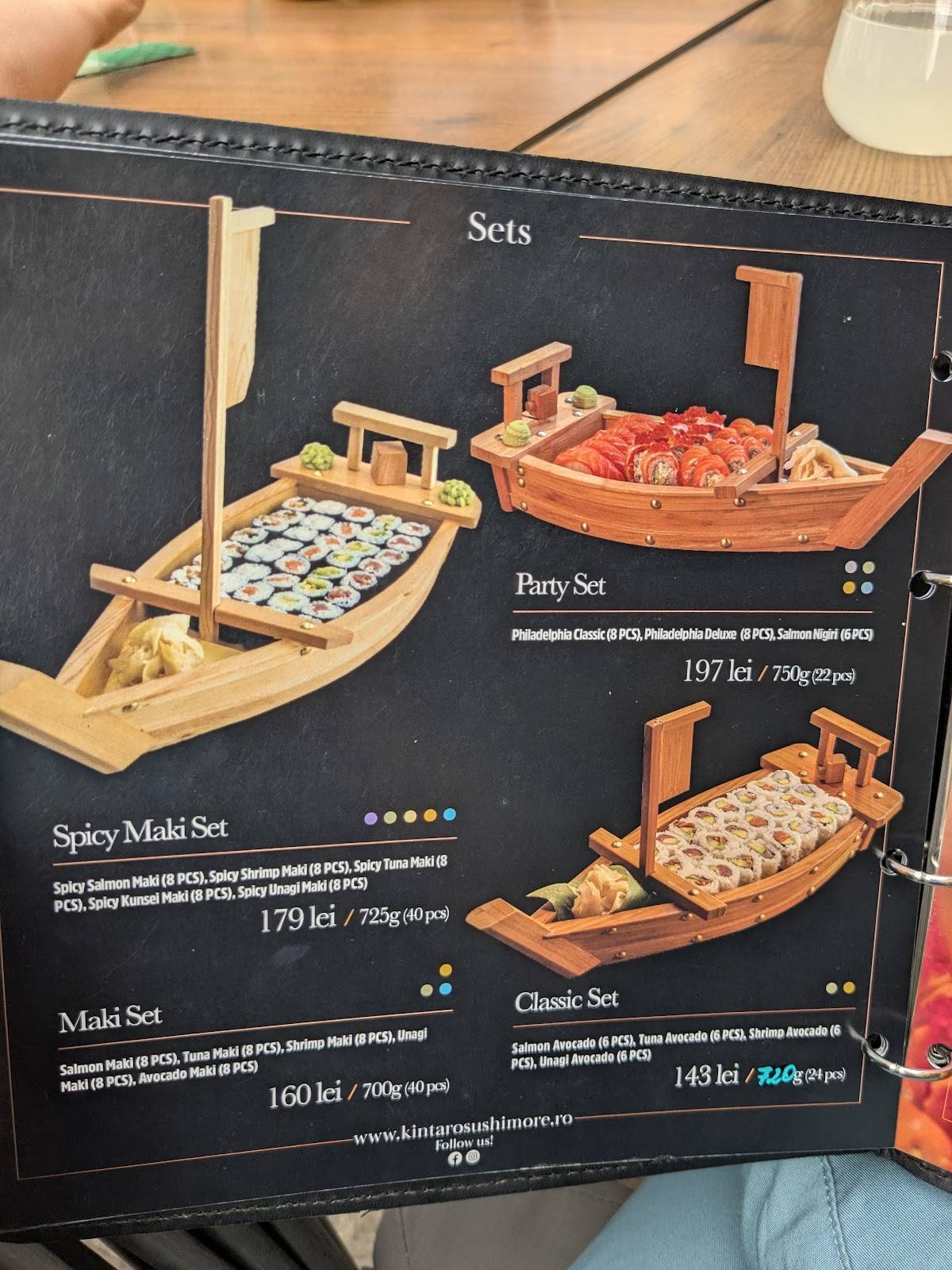 Menu de Kintaro sushi & more