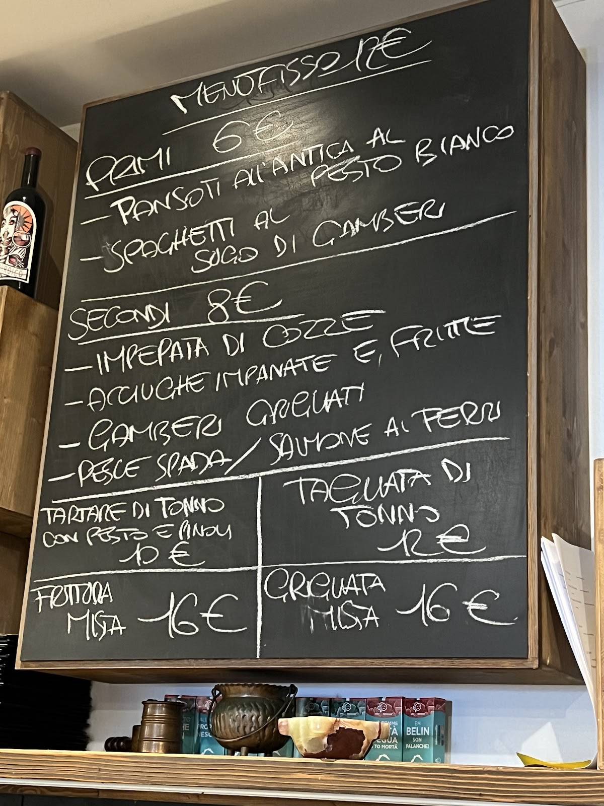 Menu di Ostaietta 
