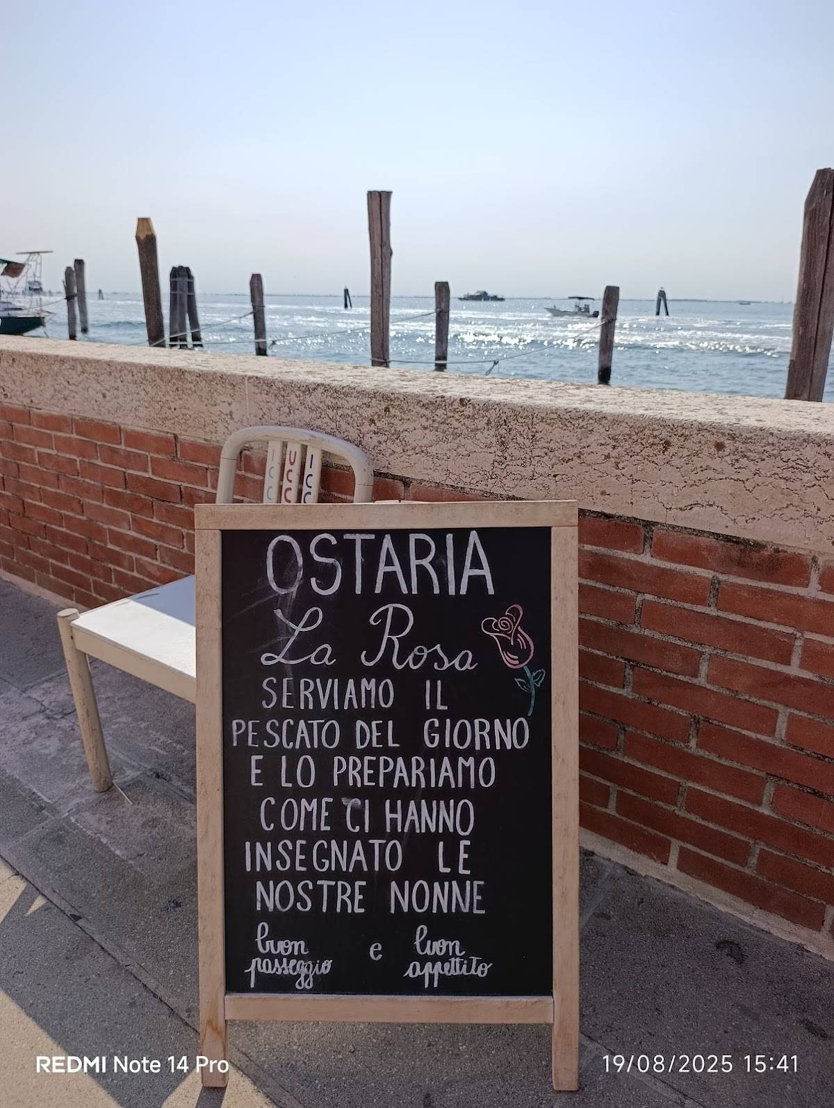 Menu di Ostaria LA ROSA Pellestrina 