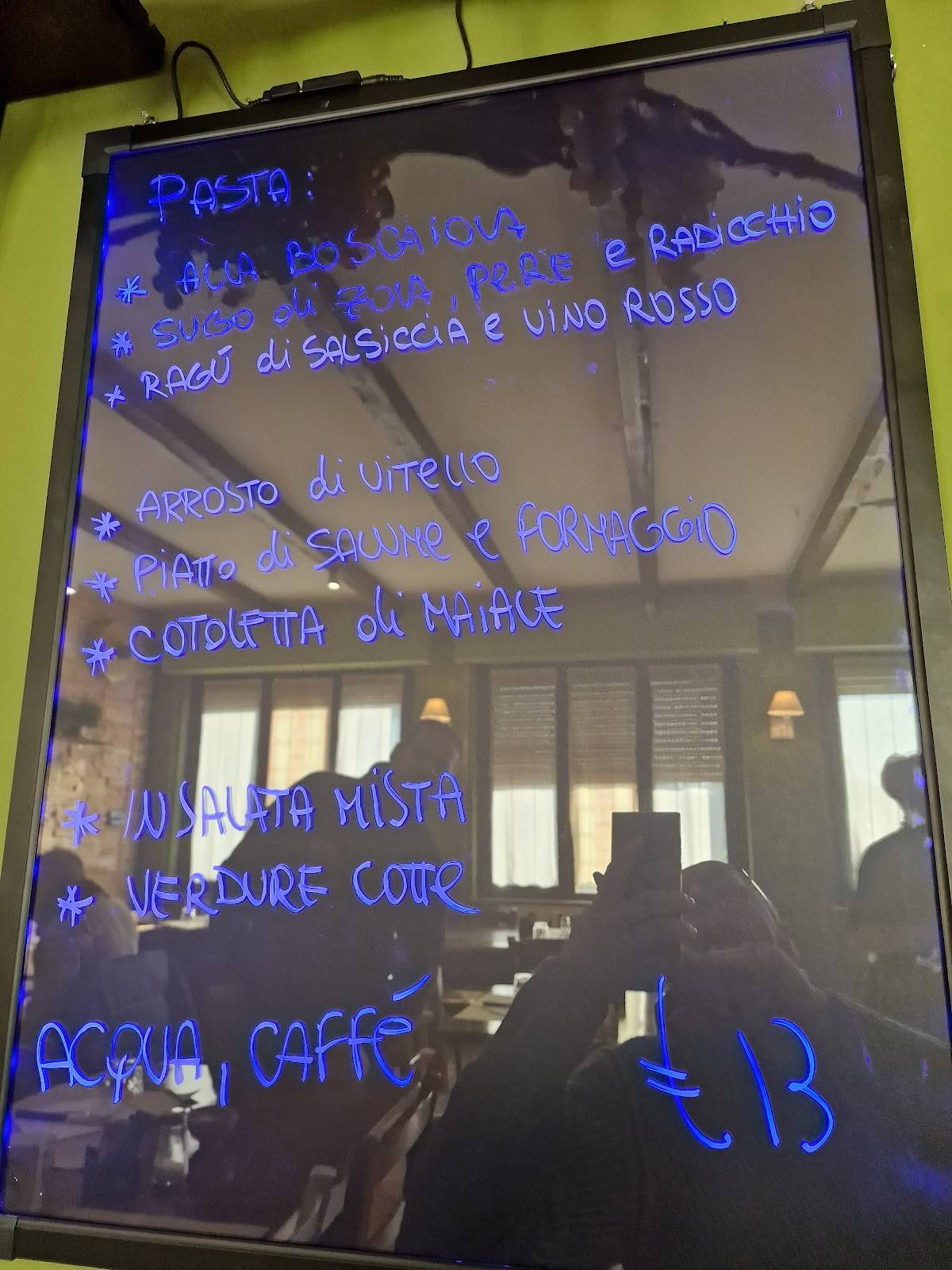 Menu di Osteria Dell'Angelo Di Bianchi Anna Cristina 