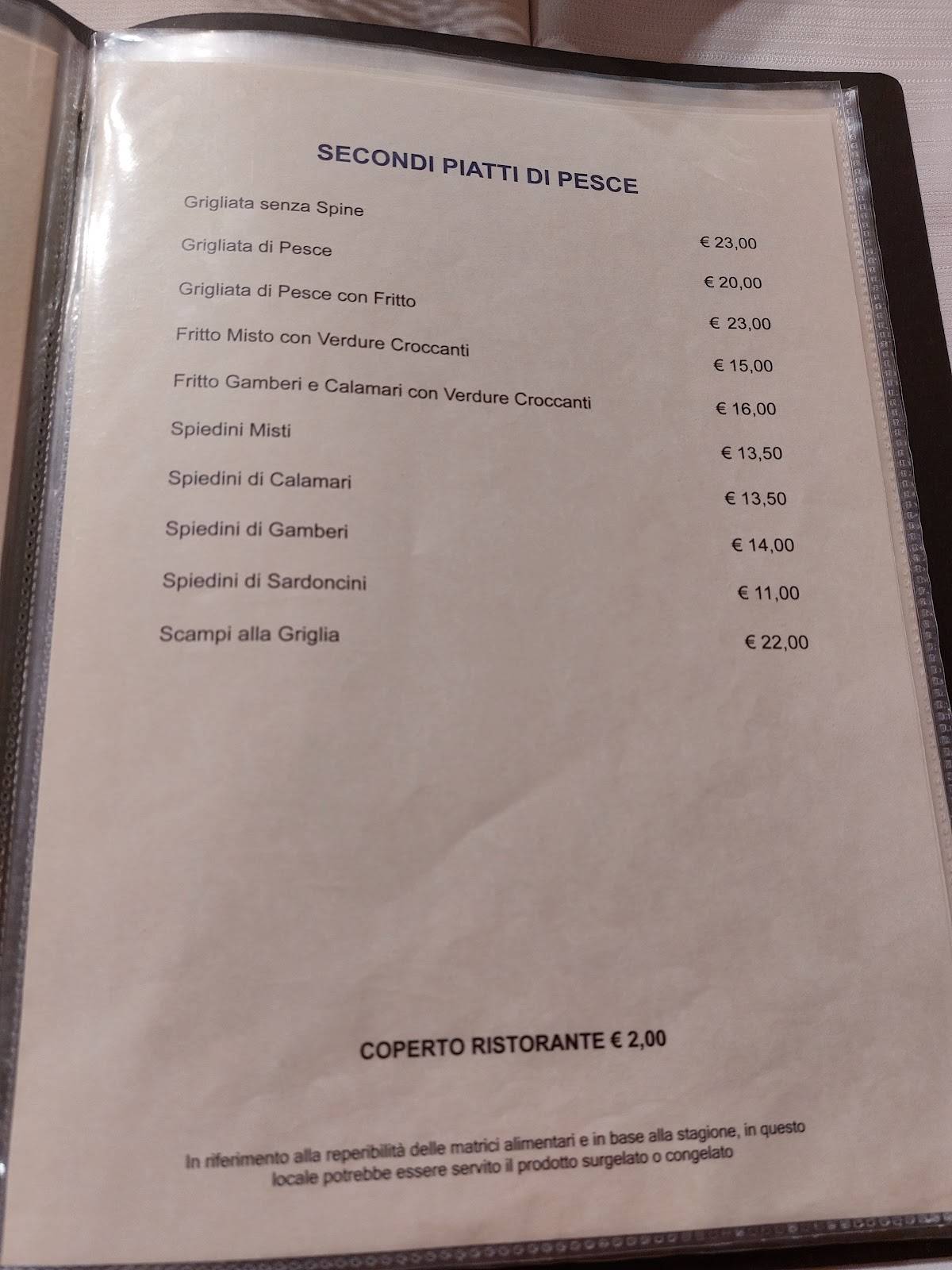 Menu di Osteria La Ghenga 