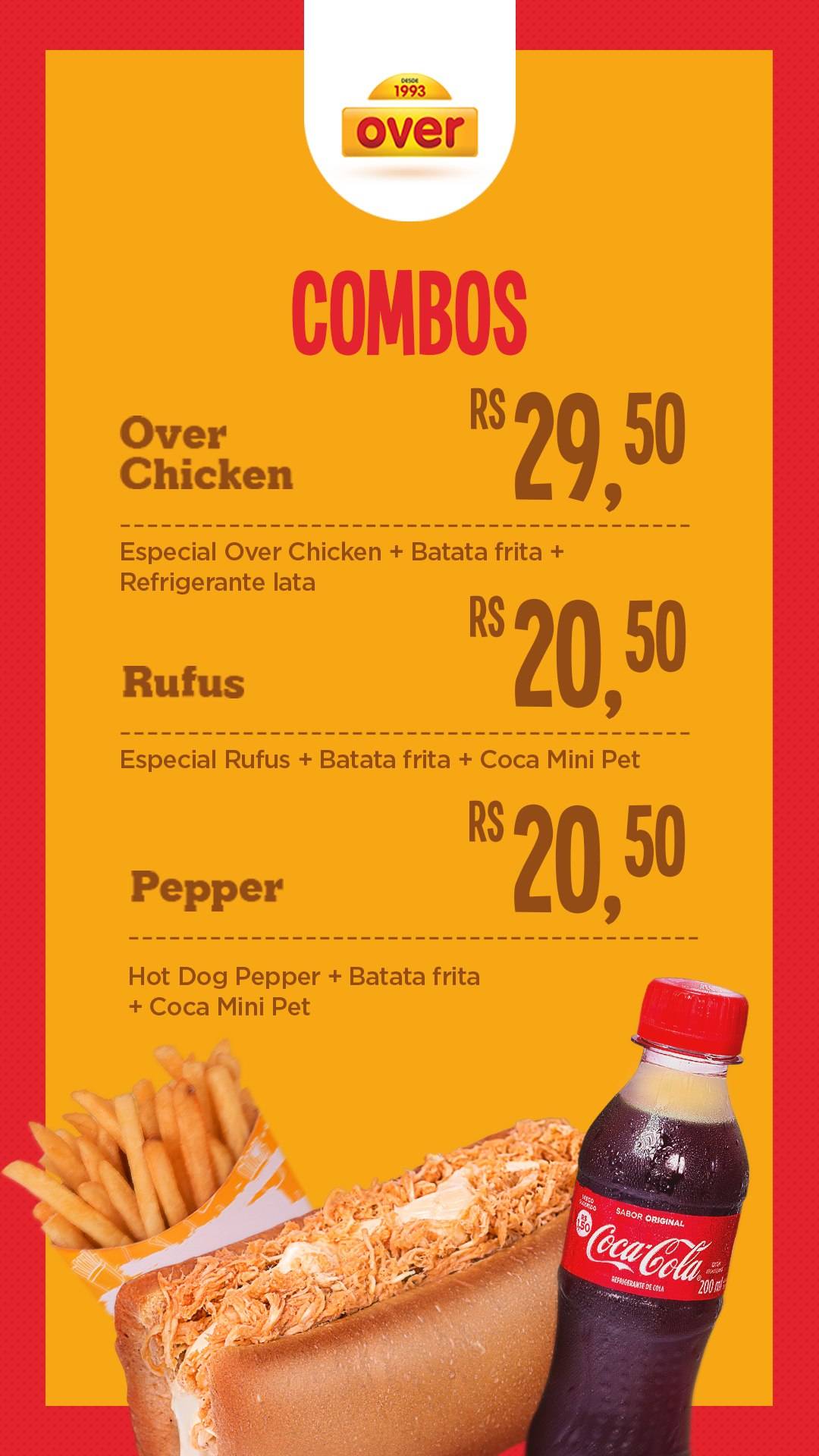 Over cardápio